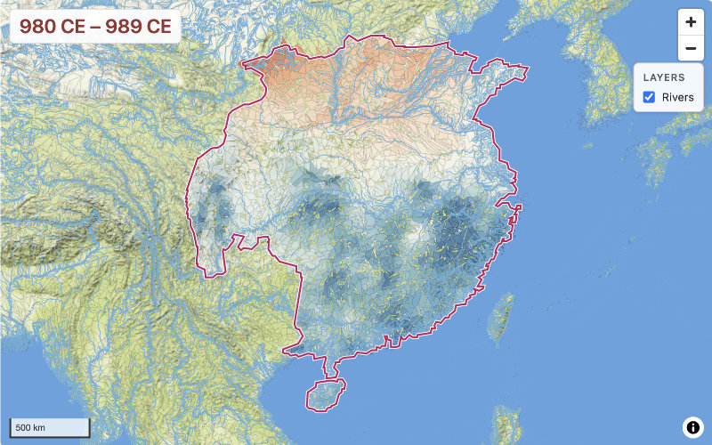 Level 08 aridity rendering for the Northern Song's largest extent